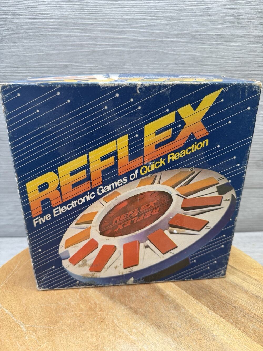 Reflex Vintage Electronic Hand Held Game Five Electronic Games of Quick Reaction
